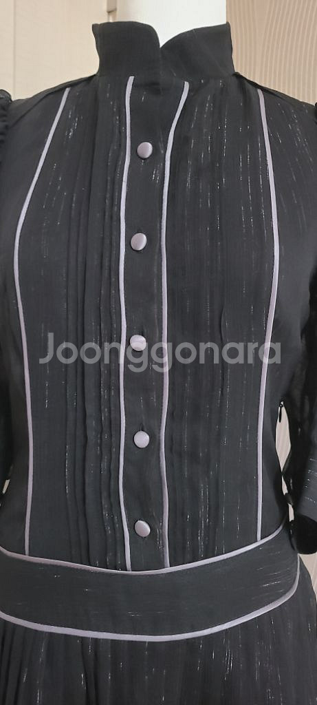 미니멈 펄 블랙 살랄라 원피스 55--4