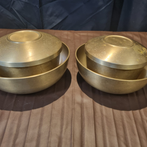 무형문화재 제22호 김선의 2인용 부부 유기 그릇