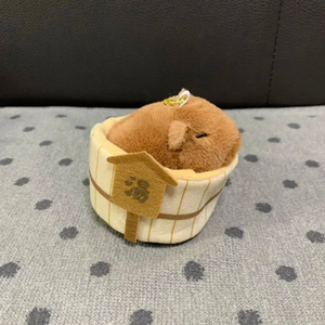 *새상품)카피바라 목욕통 인형키링 가방걸이
