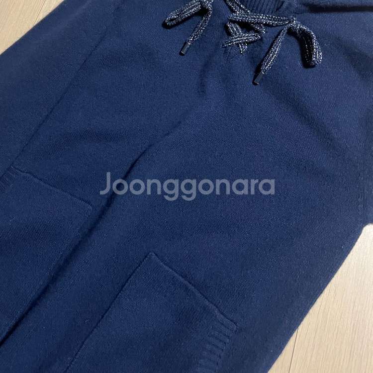 한섬 오즈세컨 후드 니트 원피스 울 롱원피스 글리터--4