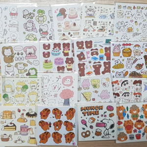 인스 20장 믹스 랜덤 / 다꾸, 잘라쓰는 스티커