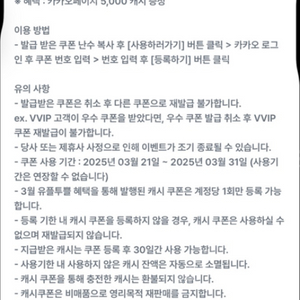 카카오페이지 5천 캐시 2400원