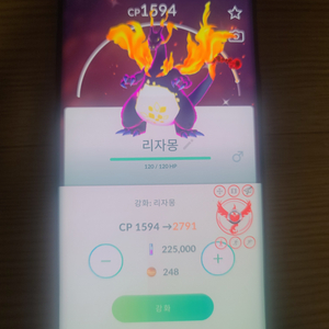 포켓몬고 거다이맥스 이로치 리자몽 (최저가판매) 흑자몽