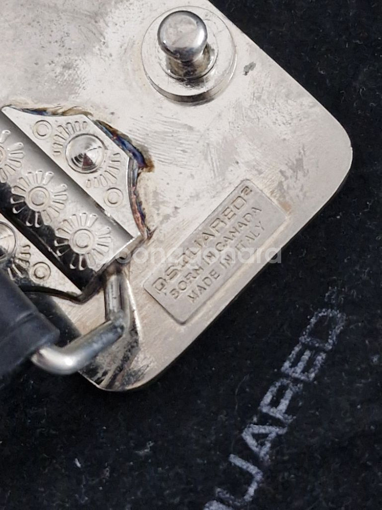 디스퀘어드2 이태리 통가죽벨트 정품--2