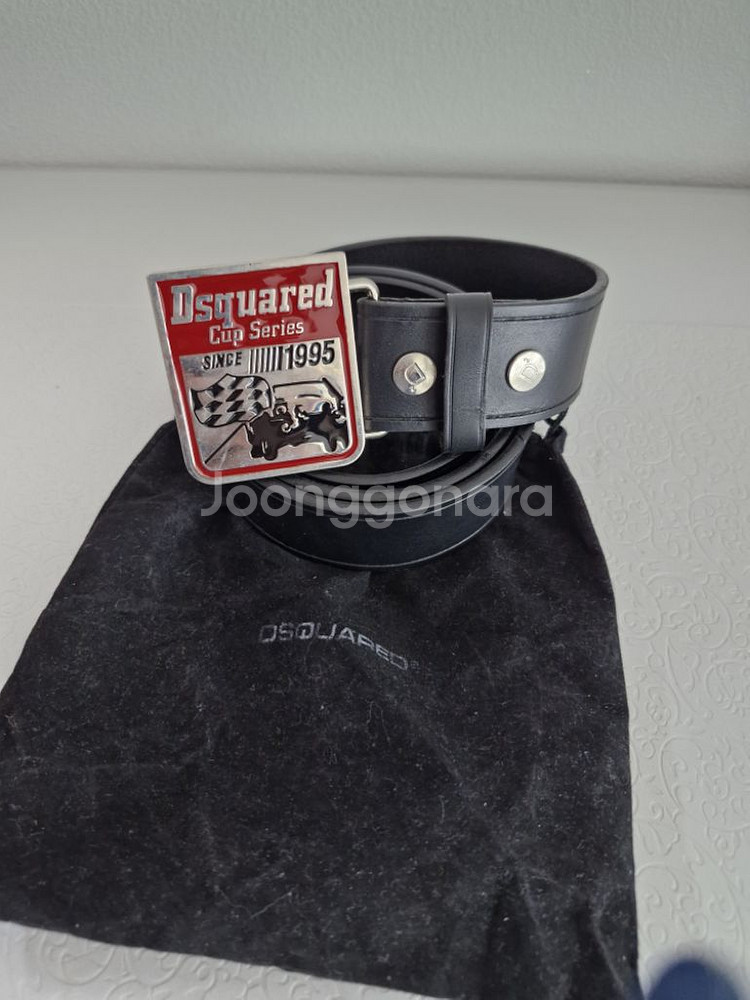 디스퀘어드2 이태리 통가죽벨트 정품--4
