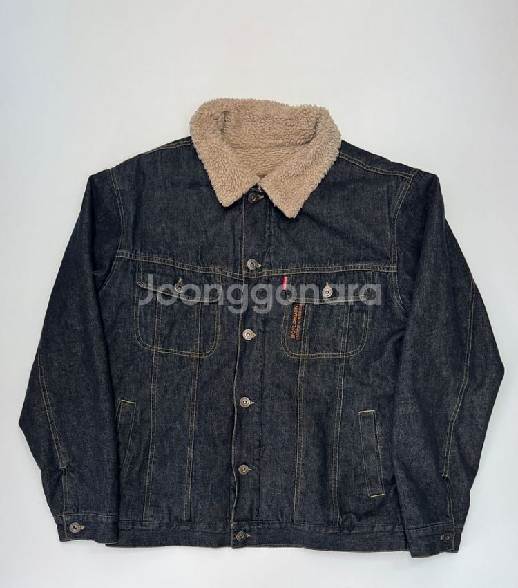 보이런던 뽀글이 카라 데님 자켓 XL--0