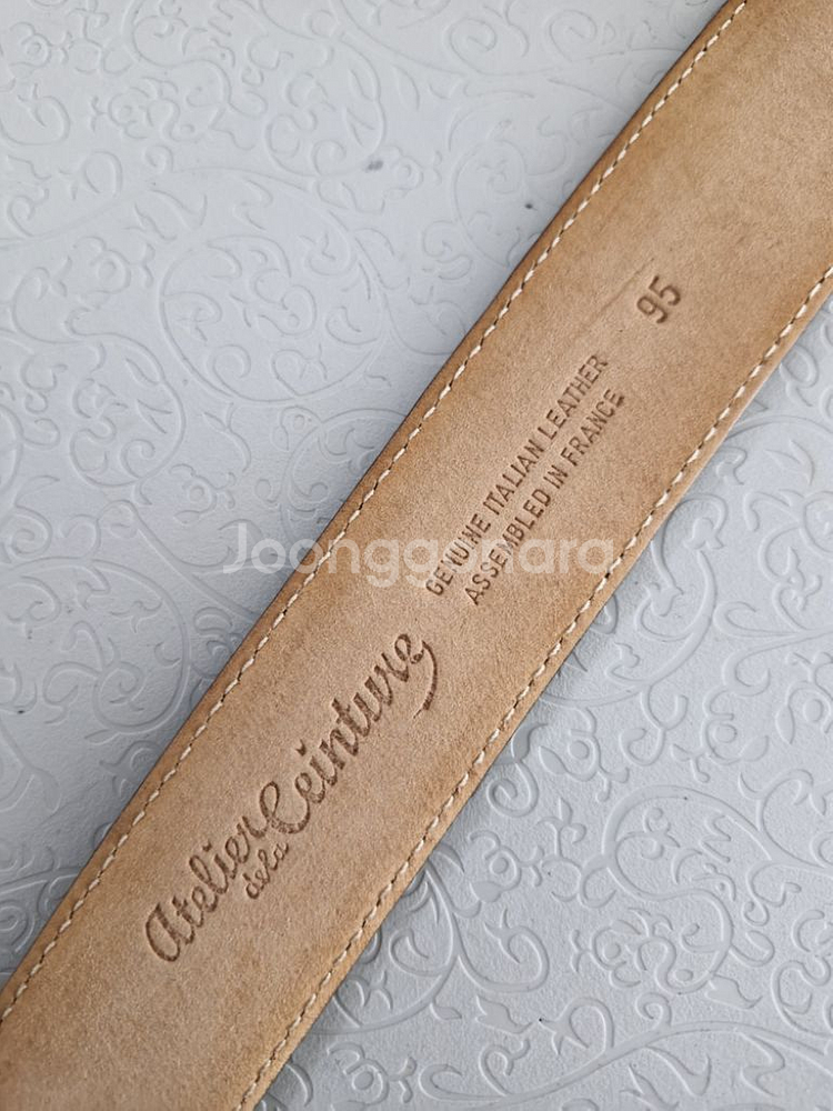 이태리 atelier 신사 정장 가죽벨트 정품--3