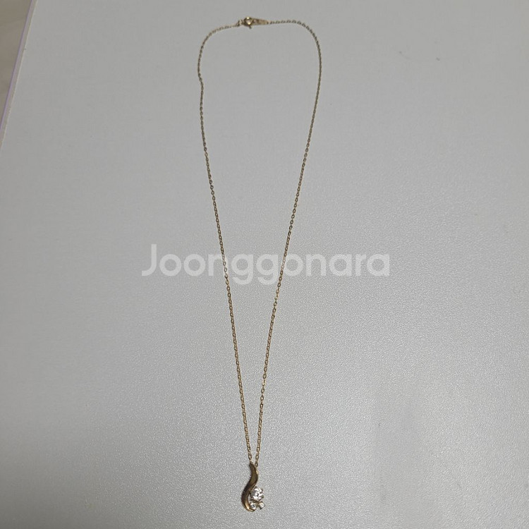 18k 골드 목걸이--0