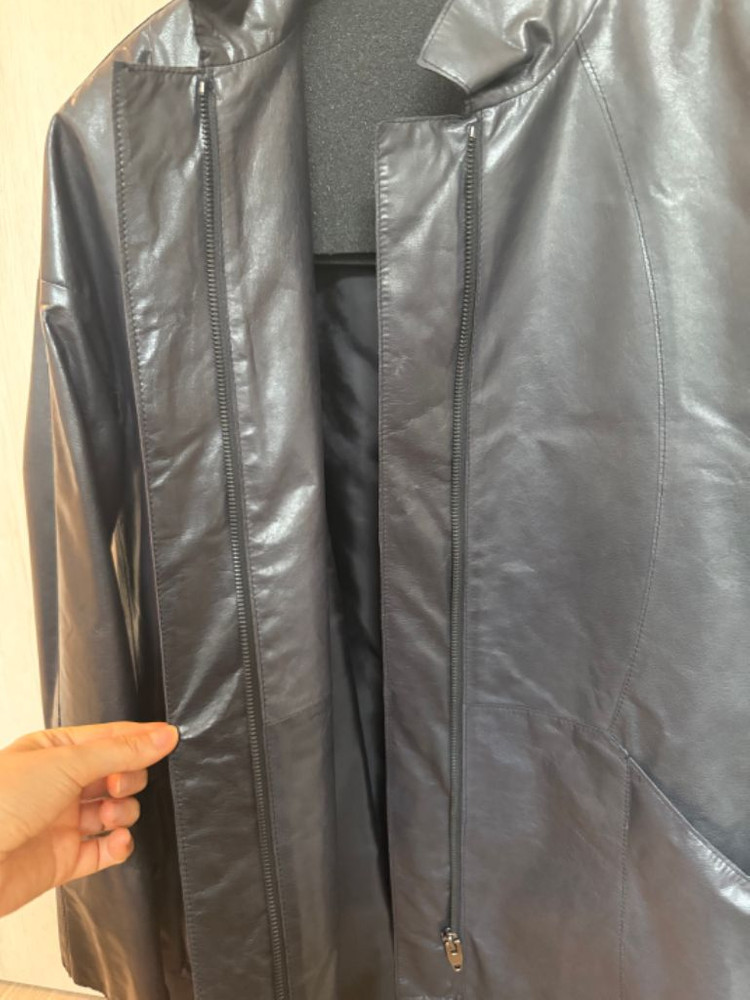 데무(DEMOO) 가죽 자켓 양가죽 새상품--4