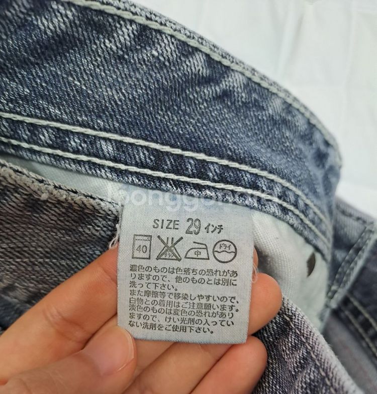 y2k 리바이스 로우라이즈 부츠컷 그레이 데님팬츠 29--3