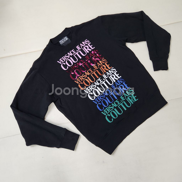 정품 베르사체 여성 기모 맨투맨 티셔츠 M--2