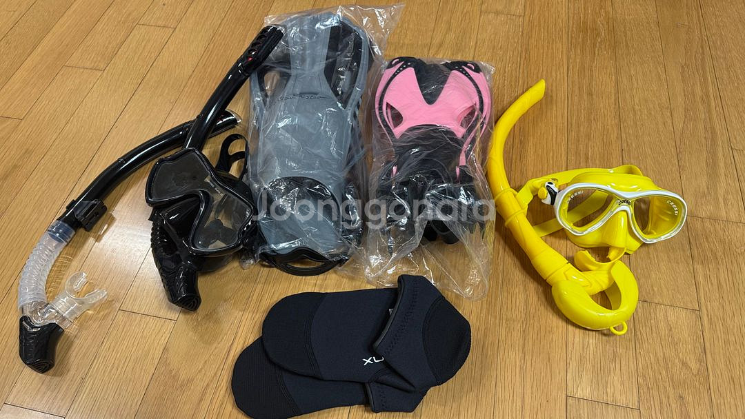 스노클링 숏핀 셋트 (어른 아이)--0