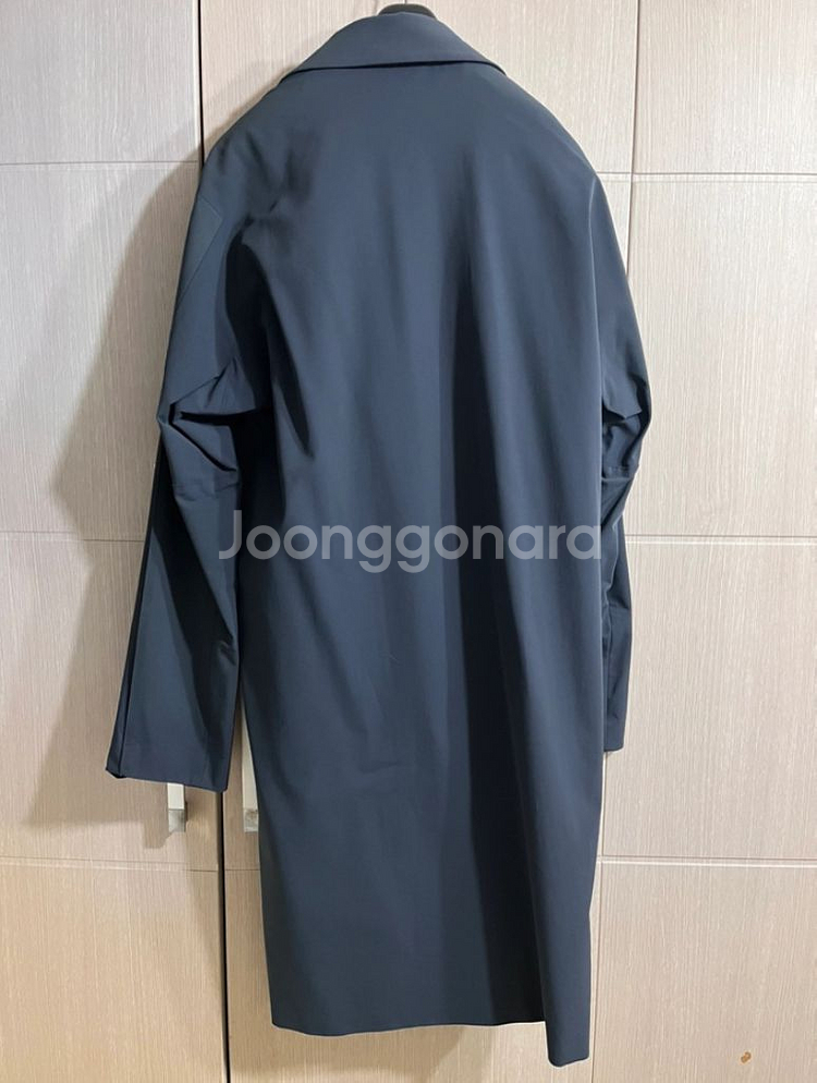 시스템옴므 트렌치코트(터콰이즈 컬러)--1