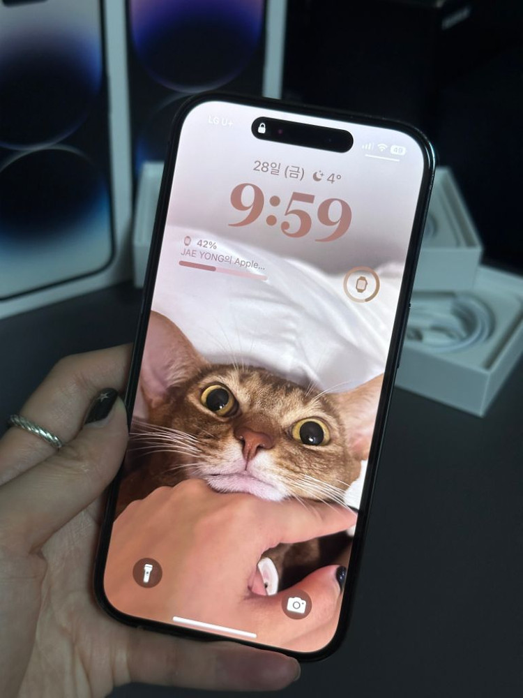 아이폰14프로 퍼플 128g 이미지