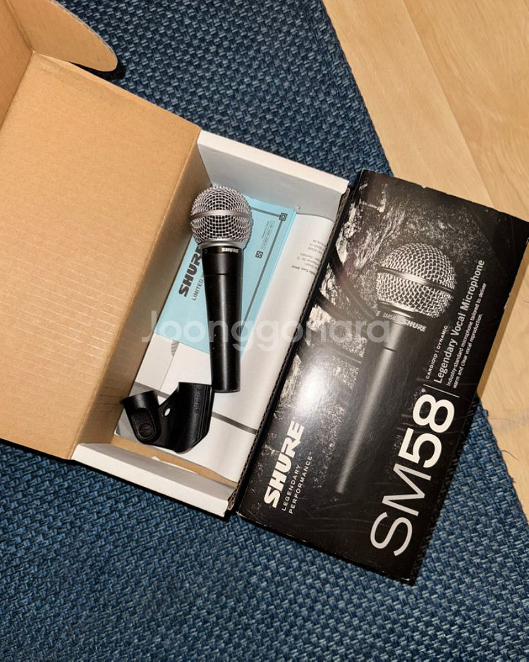 슈어 sm58 마이크+케이블--0