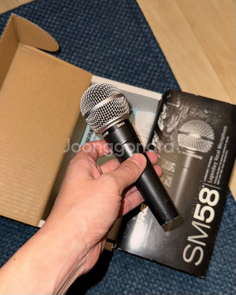 슈어 sm58 마이크+케이블--1