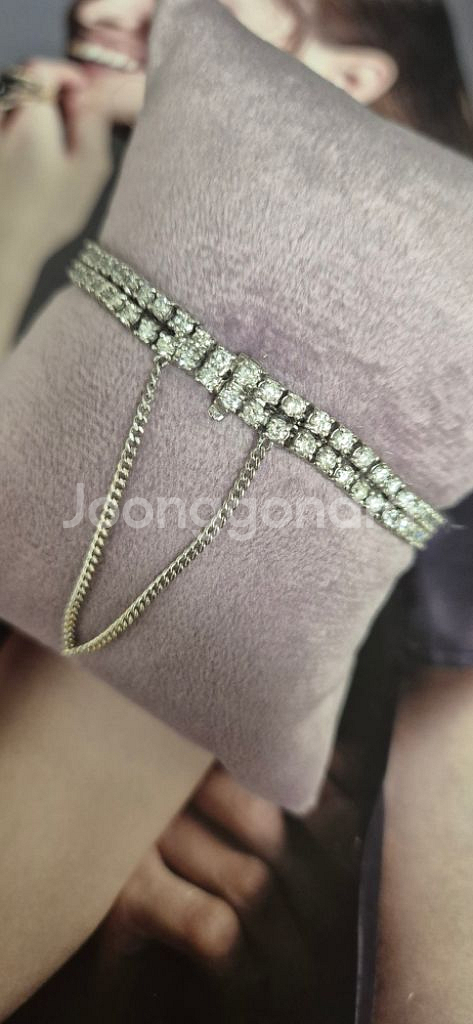18k 천연다이아 테니스 팔찌( 감별서 동봉)--4