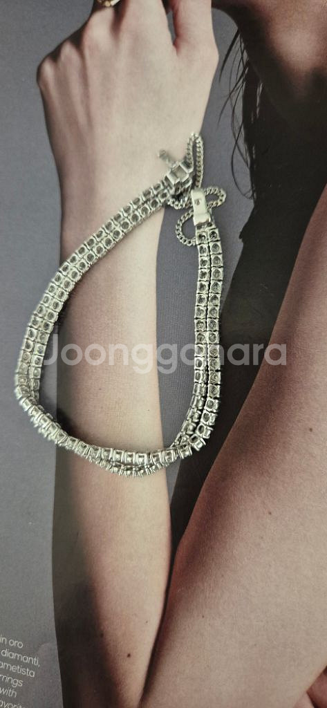 18k 천연다이아 테니스 팔찌( 감별서 동봉)--6
