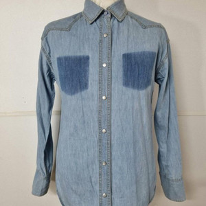 66)타미힐피거/여성 긴팔 데님 청남방