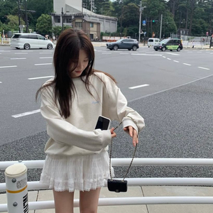 레이지샵 리본맨투맨 오트밀 1회착용