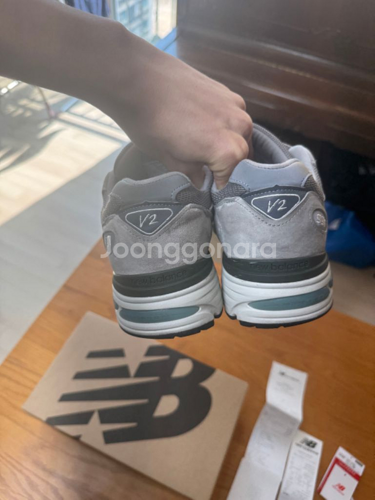 뉴발란스 991v2 메이드 인 UK 그레이 풀박 285--7