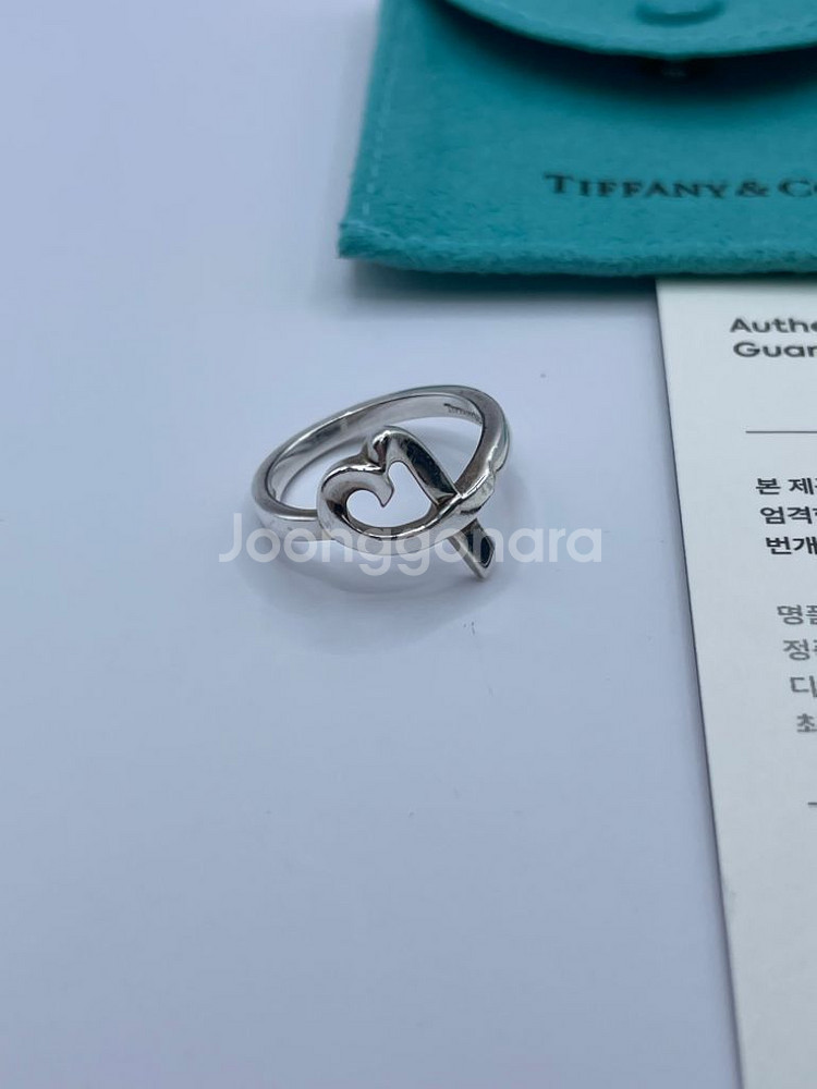 티파니앤코 러빙 하트 링 14호 정품--0