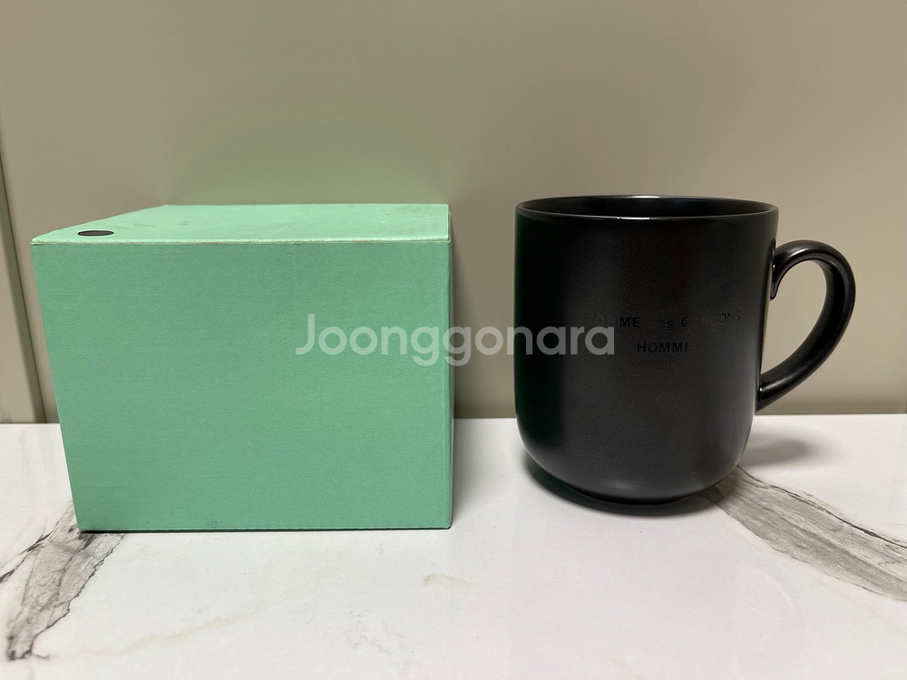 꼼데가르송 옴므 머그컵 1990년대 블랙 CDG--0