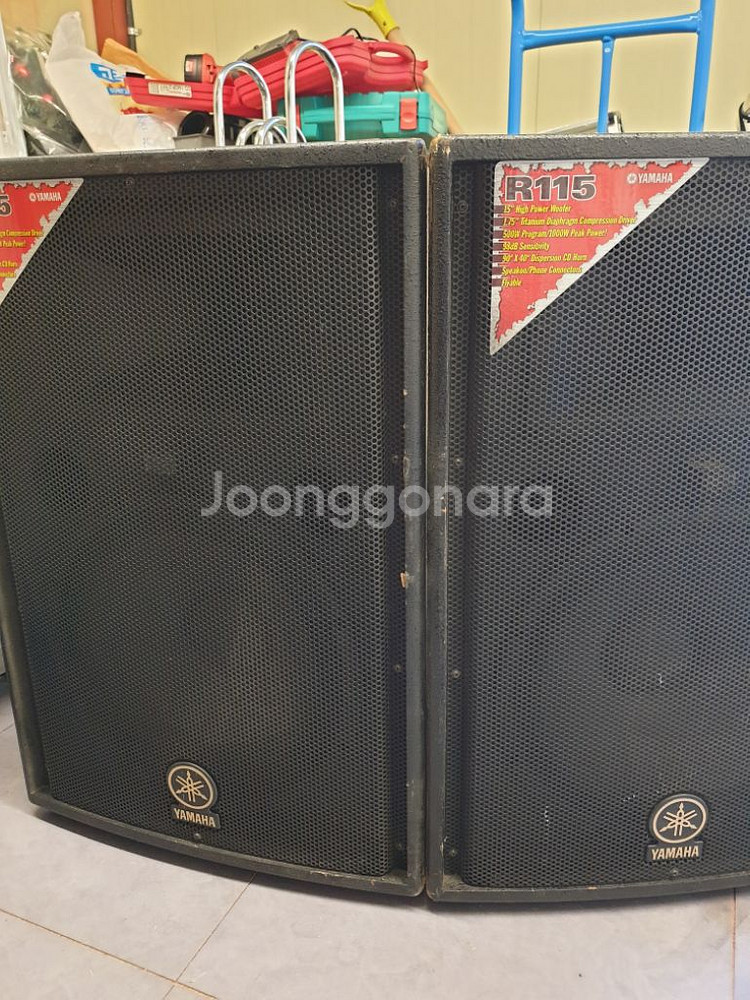 앰프+스피커+cdp+랙+스텐드 r115 emx5014c--4