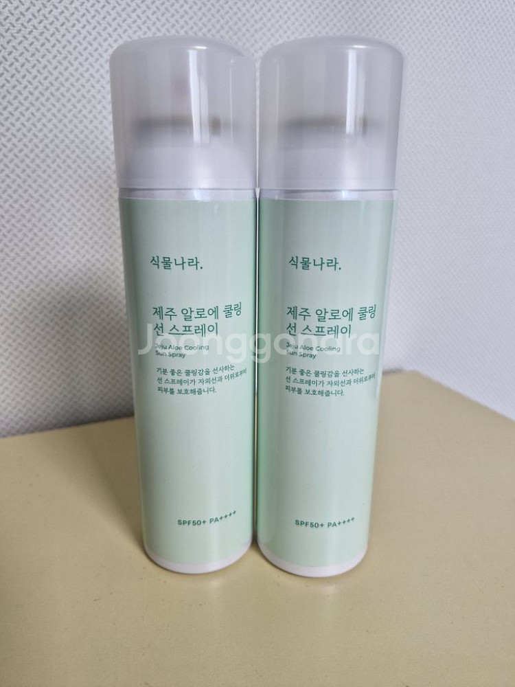 식물나라 제주 알로에 쿨링 선스프레이 100ml 2개--2
