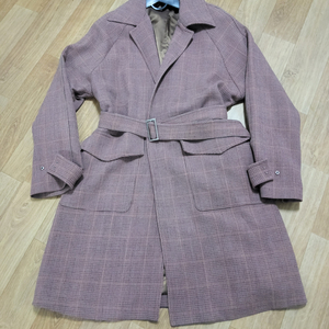 베네통 여성 롱 벨티트 봄 가을 자켓 코트 55 66