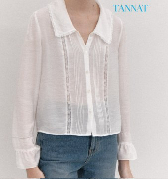 타낫 핀 레이스 블라우스 fin lace blouse--0