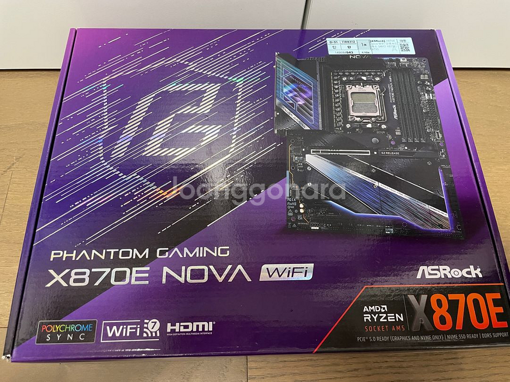 asrock x870e nova wifi 상급보드--0
