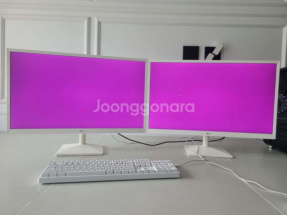 LG27인치 75Hz 27MN430HW 화이트 모니터--4