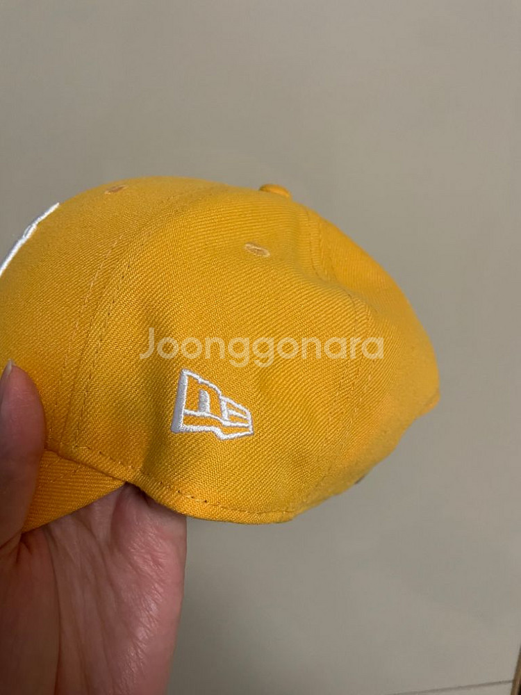 뉴에라 뉴욕양키스 노란색 모자 볼캡--1