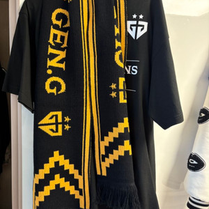 GEN.G 챔피언 티셔츠 XL 목도리 세트