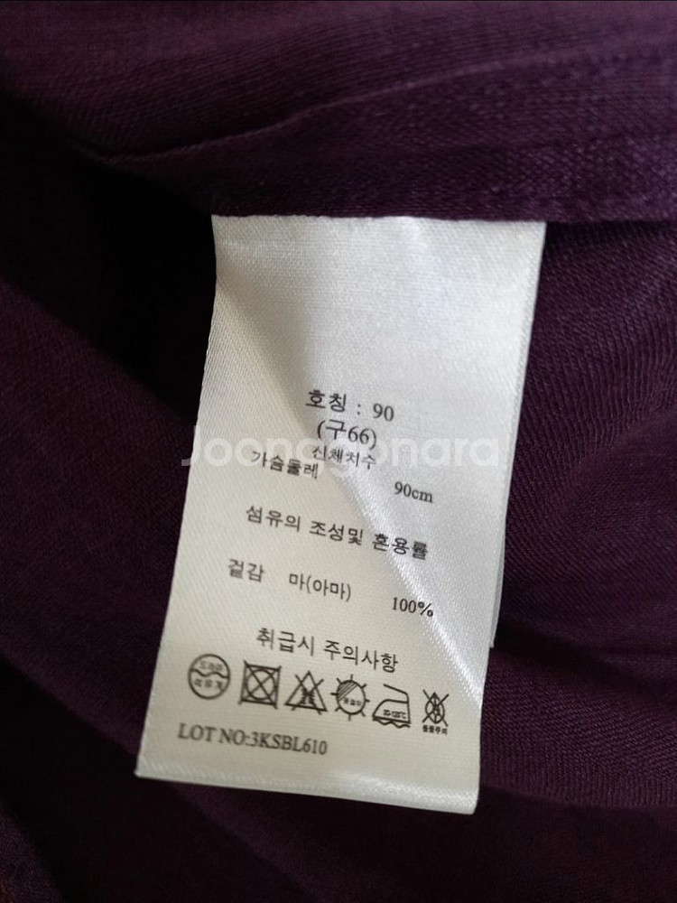 지스튜디오 프렌치린넨100 블라우스(66) ㅡ새상품--2