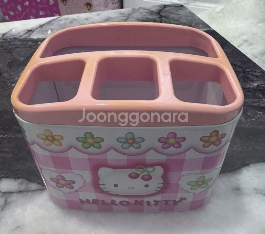 고전 키티 체리 앵두 연필 꽂이 보관 수납 정리 문구--1