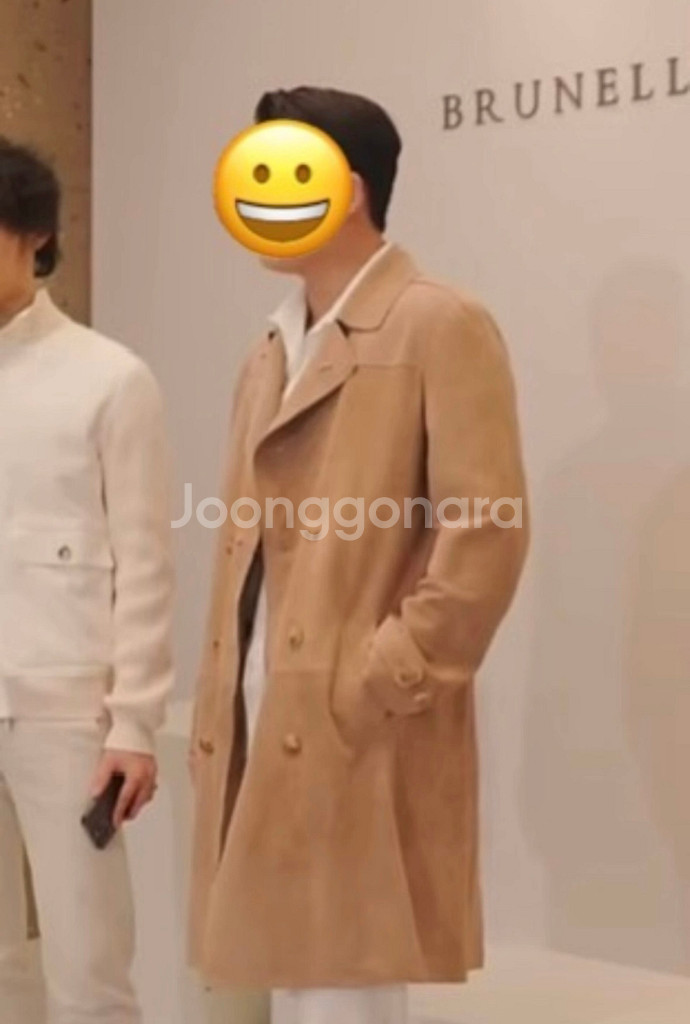 브루넬로 쿠치넬리 스웨이드 트랜치 코트 자켓 (미사용)--8