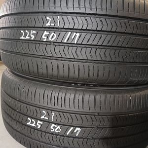 2255017중고타이어2개 225 50 17타이어