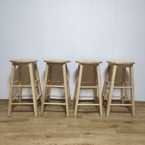 원형 원목스툴, 아일랜드 식탁의자 2개