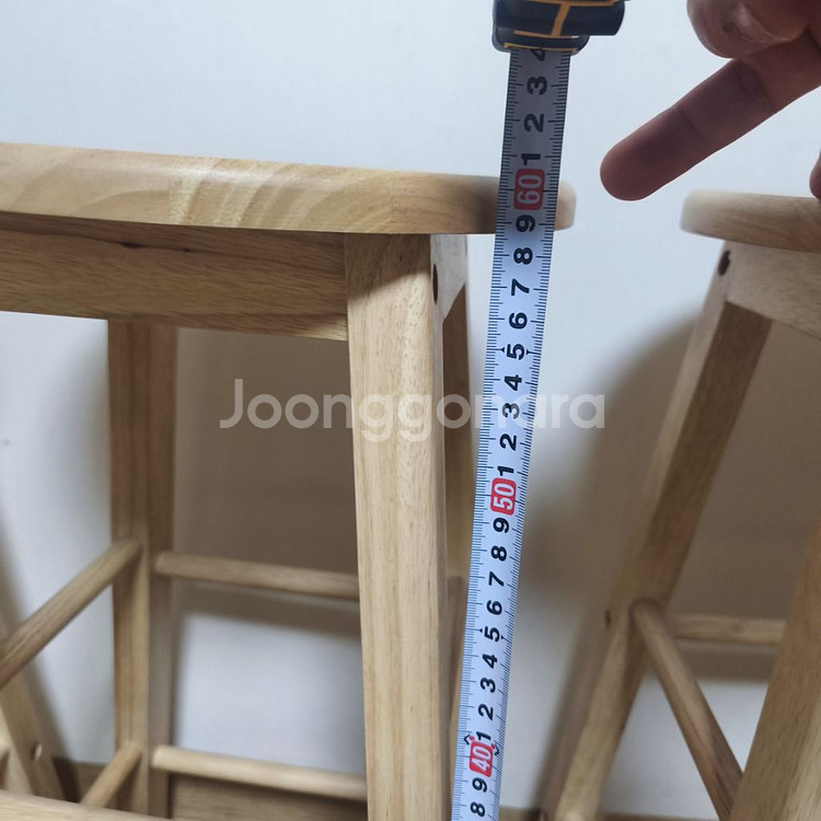 원형 원목스툴, 아일랜드 식탁의자 2개--8