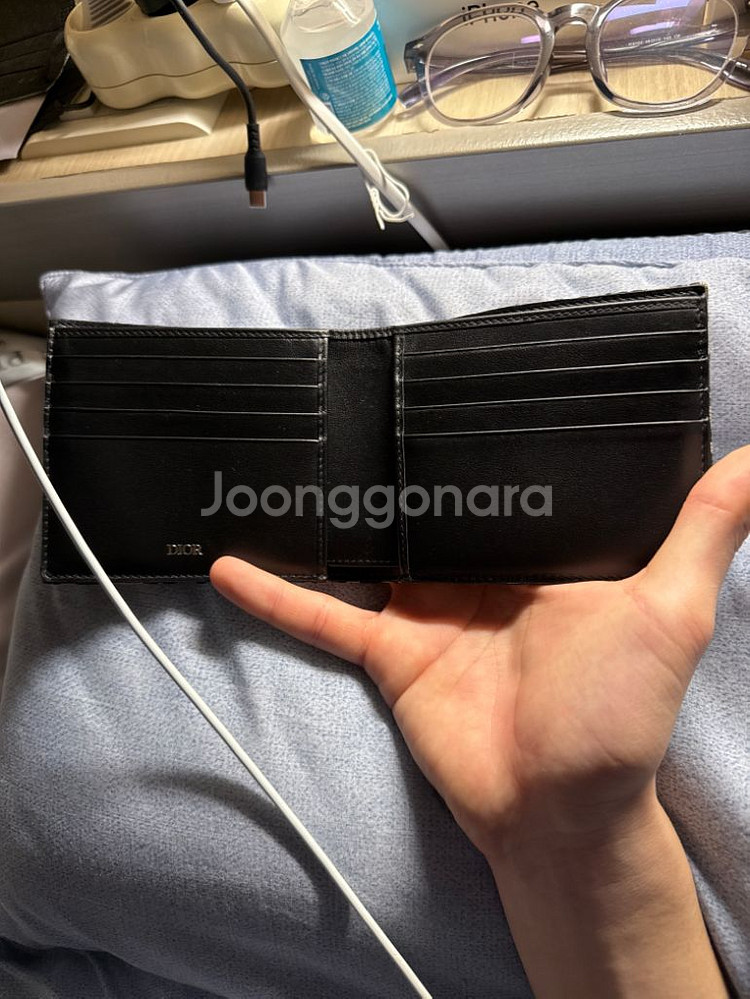 디올 남성 오블리크 정품 반지갑 25년도 SSS급--8