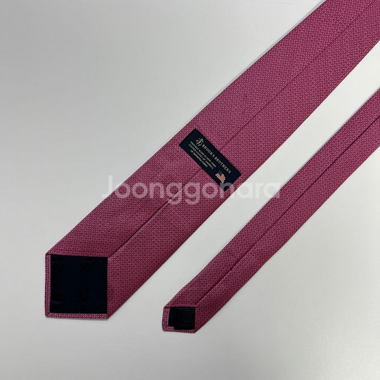 명품 브룩스 브라더스 넥타이 8.5cm 어두운 핑크 컬--3