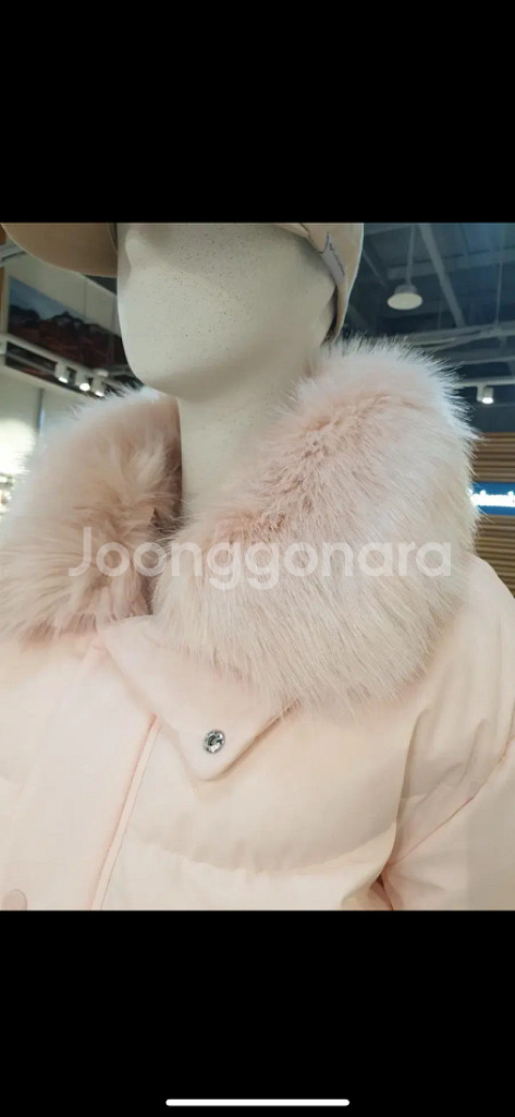 콜롬비아 숏다운 퍼 자켓 패딩 (페일핑크)--8