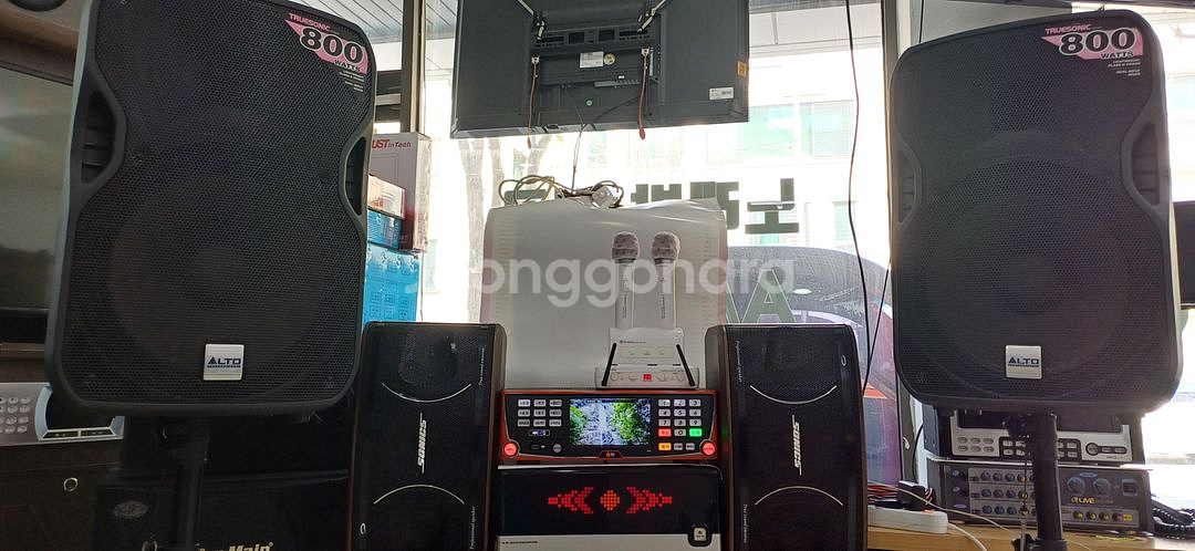 노래방기계. 패시브스피커세트--3