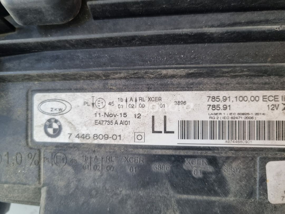 Bmw i8 2014-2020 Lh 운전석 헤드라이트--4