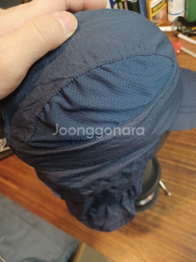 뉴발란스 빅로고 나일론 메쉬 트루퍼 썬캡 모자 L 56--3
