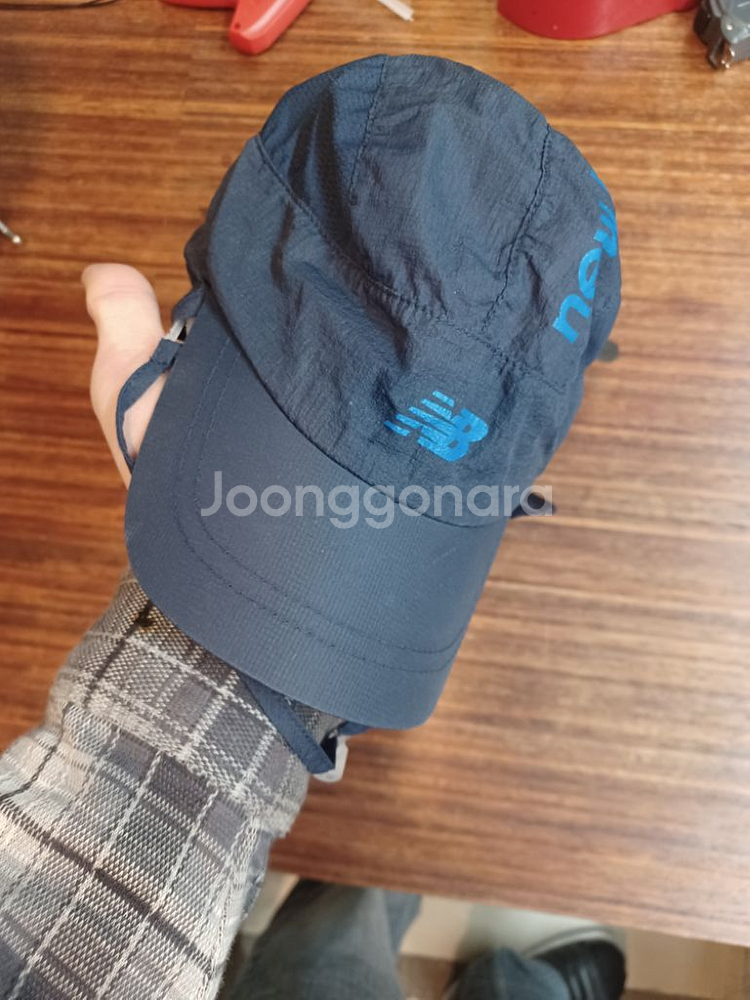 뉴발란스 빅로고 나일론 메쉬 트루퍼 썬캡 모자 L 56--7
