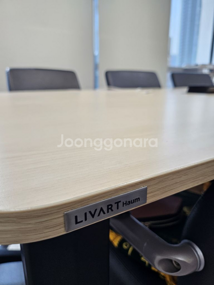 리바트 사무실 6인용 테이블, 퍼시스 의자--1