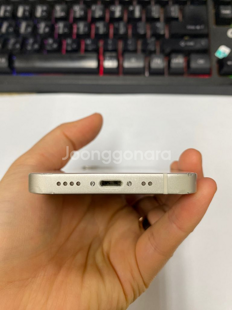 아이폰12미니 화이트 액정SS급 64GB 배터리100%--5